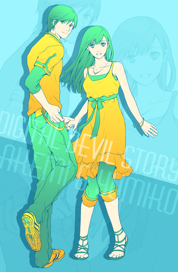 中島朱実と白鷺弓子　夏服